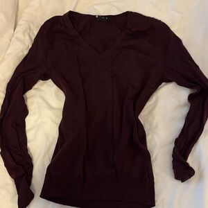 Uniqlo Deep Burgundy Knit Top